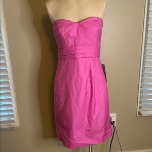 J Crew Strapless Pink Dress